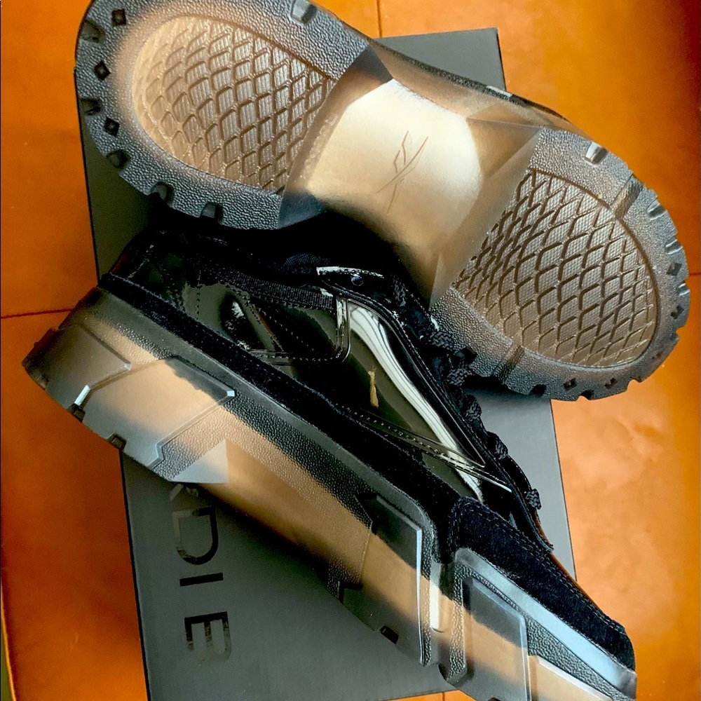 Reebok cardi b club c sneakers , black size 9.5